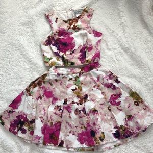 top and skirt floral